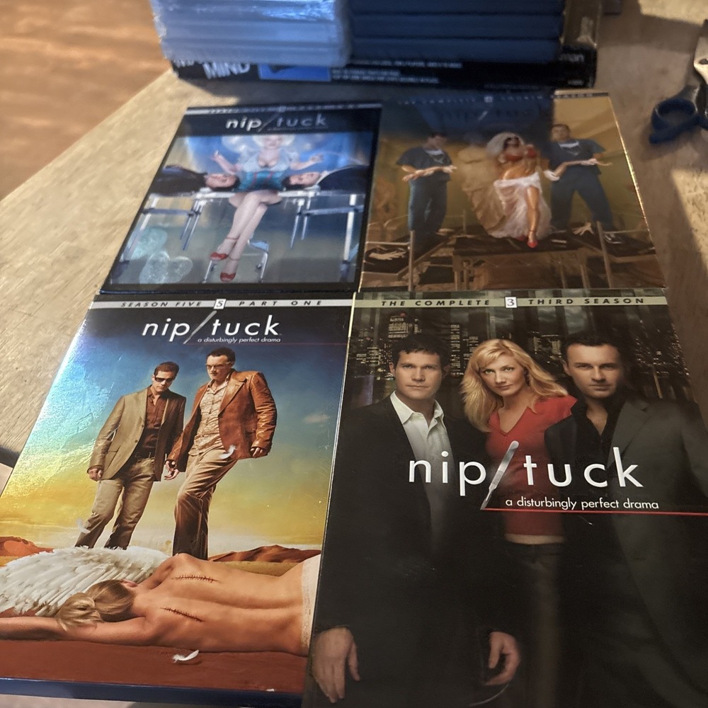 Nip/Tuck DVD Lot Seasons 3 4 5 Part 1 & 2 TV Series Drama Julian McMahon